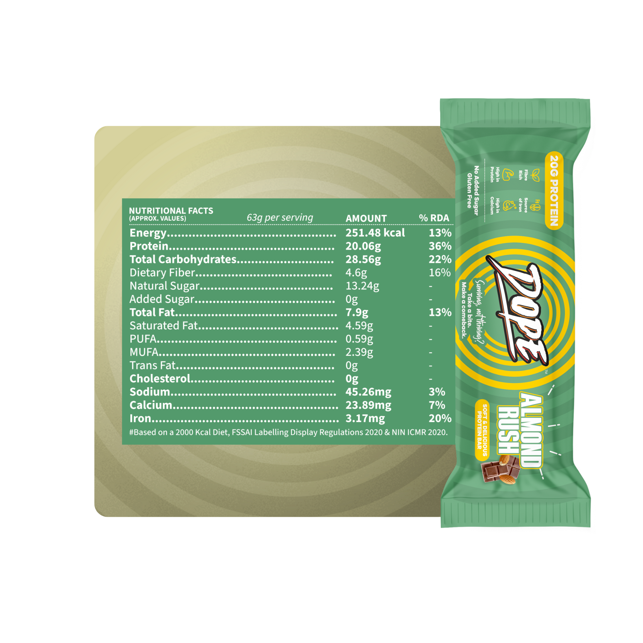 Almond Rush 20g Protein Bar