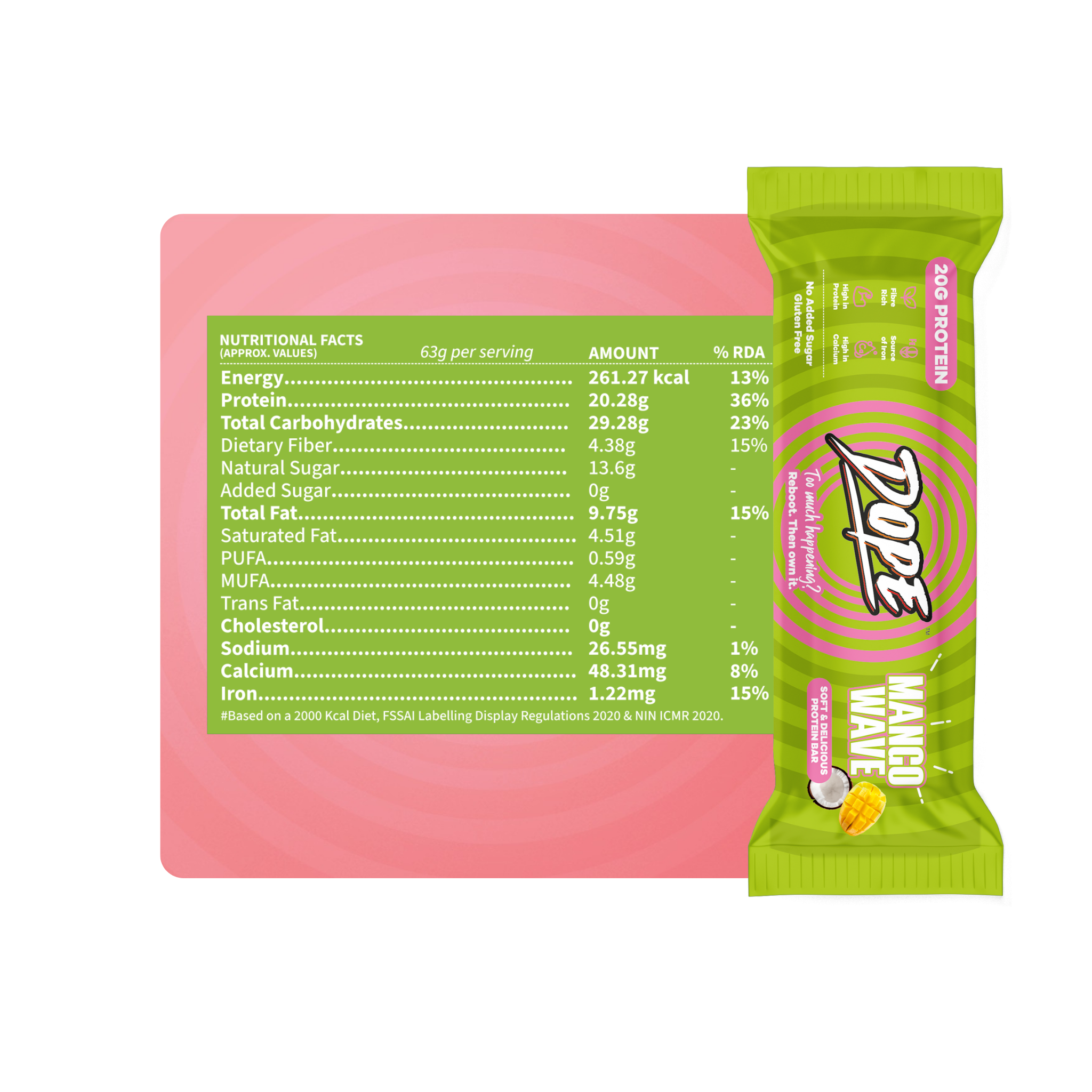Mango Wave 20g Protein Bar